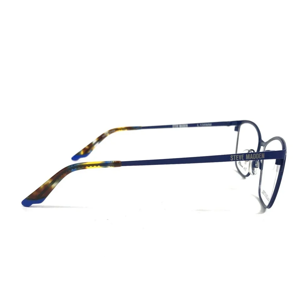 Steve Madden Eyeglasses Frames JILLYY BLUE Cat Eye Full Rim 51-15-135